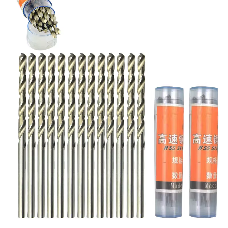 10 pièces 0.5-3.2mm forets hélicoïdaux HSS jeu de forets en acier rapide Micro tige droite outils à 