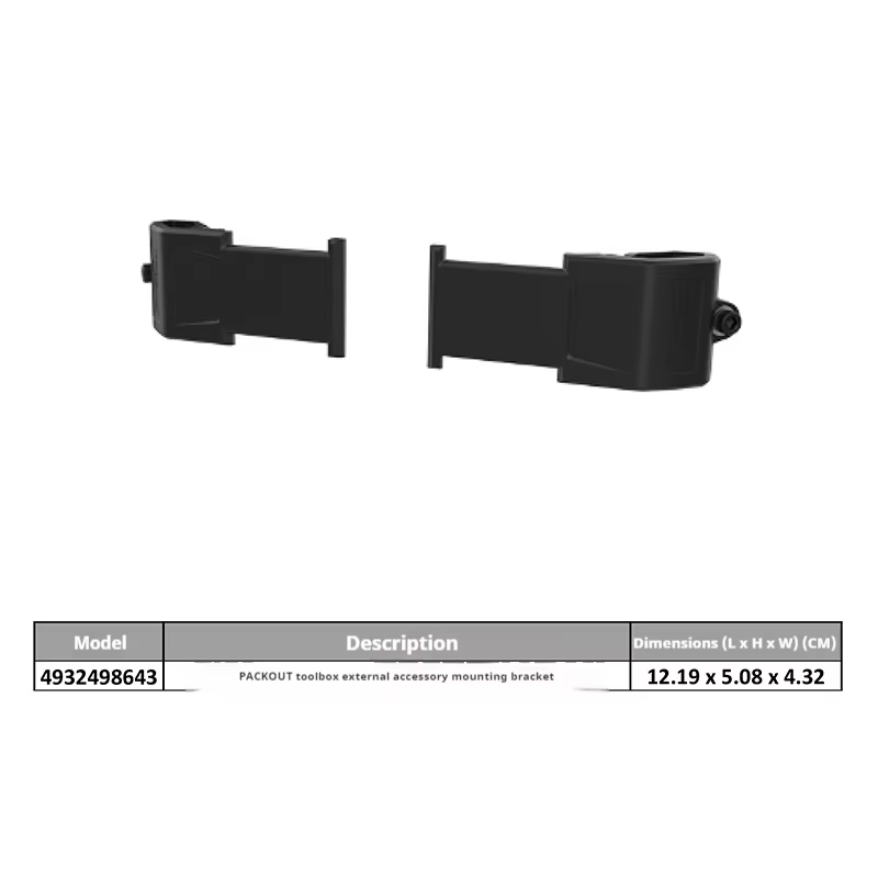 Boîte à outils, plaque compacte, accessoires pour outils électriques, PACKOUT, fixation Durable, 493