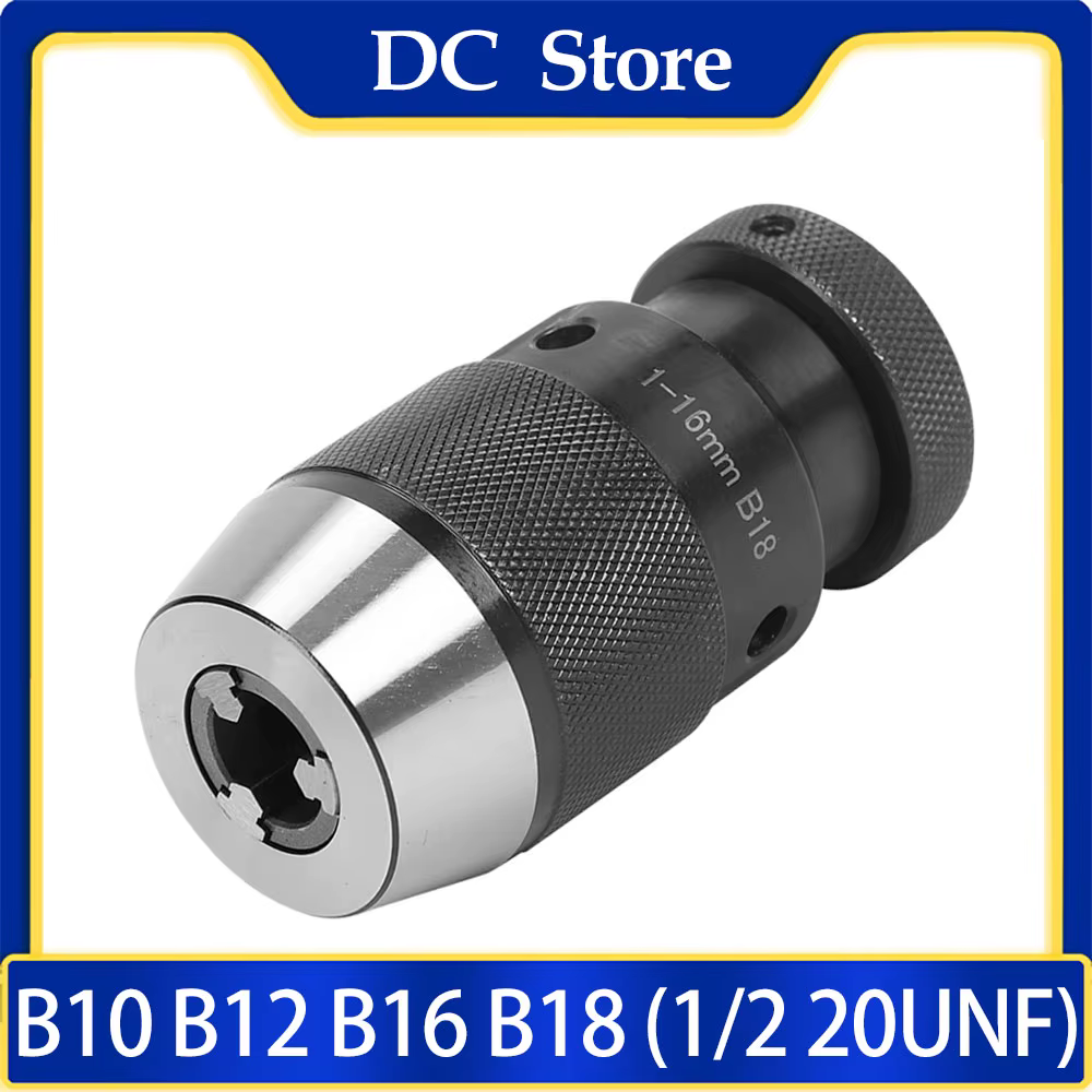 Mandrin de perçage à filetage B10 B12 B16 B18 B22, mandrin de perçage à filetage 1/2 20unf, serrage 