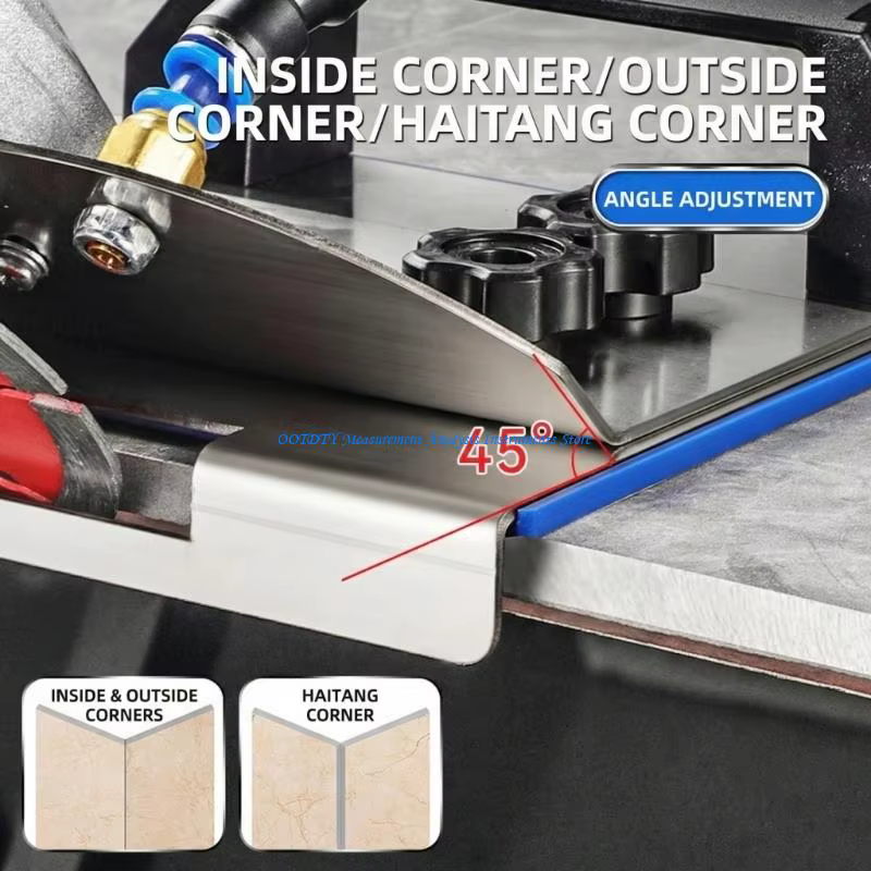 Support meuleuse d 367D pour carrelage, coupe chanfrein à 45 °, chanfrein en acier inoxydable