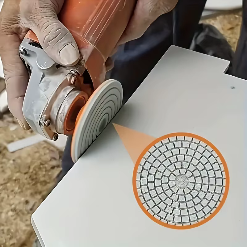 Disque de polissage pour coupe de carreaux de céramique, 80mm, meuleuse d'angle, polissage à sec, ma