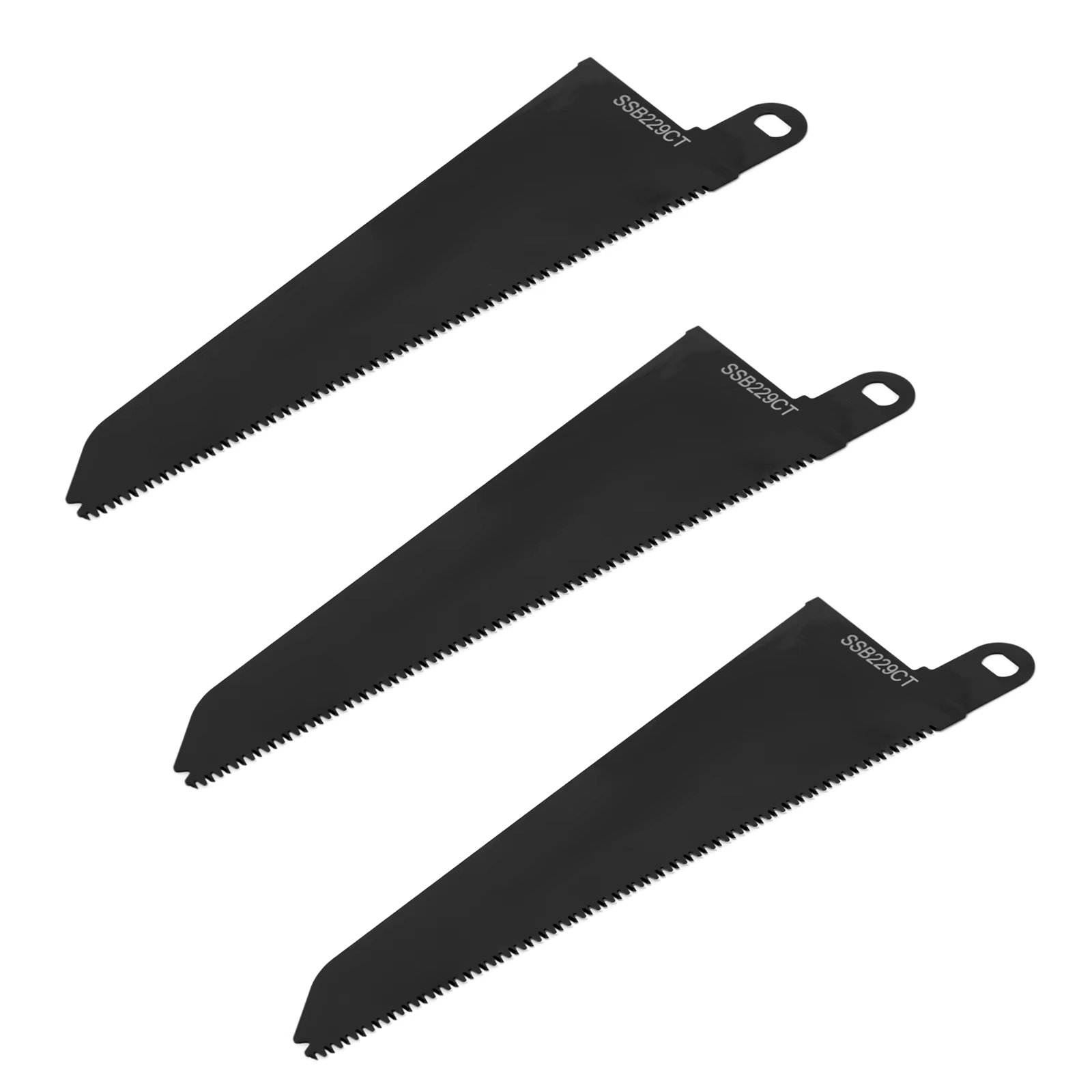 Lames de scie alternative SSB229CT, 3 pièces, compatibles avec noir, compatibles avec Decker, Piranh