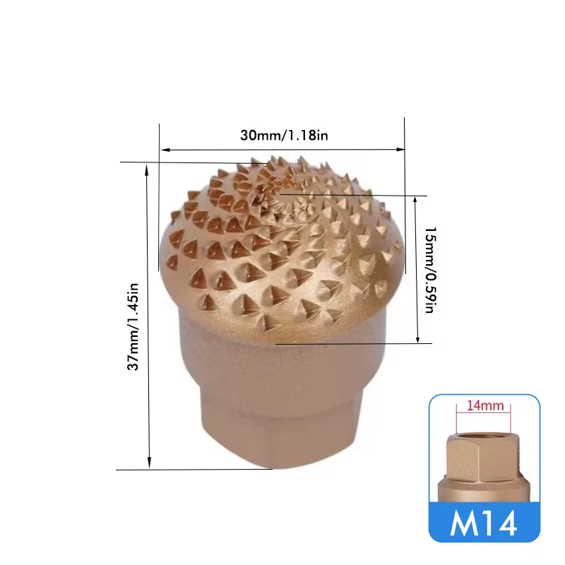 Tête de meulage en acier au carbone en forme d'arc pour meuleuse d'angle, pour le travail du bois, l
