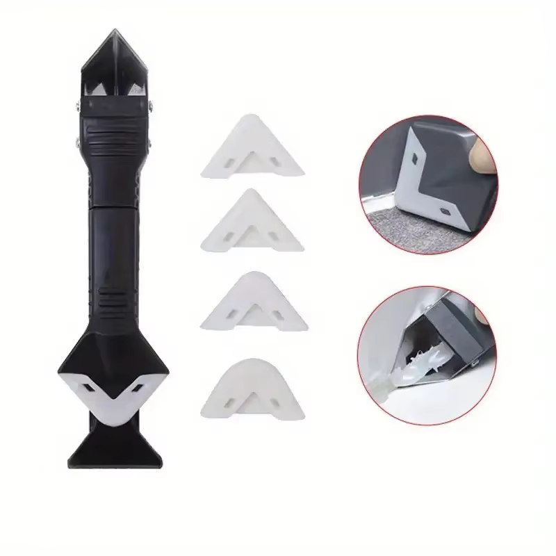 Kit d'outils 5 en 1 pour enlever le mastic, outil de finition pour joint d'étanchéité, outil de déca