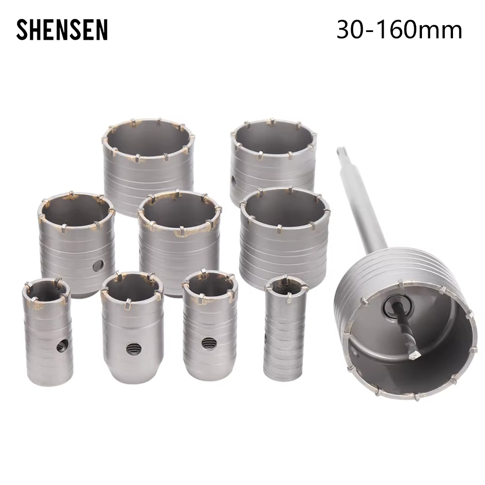 Couronne de perçage pour mur de béton, scie cloche SDS PLUS, jeu de forets à percussion avec arbre r