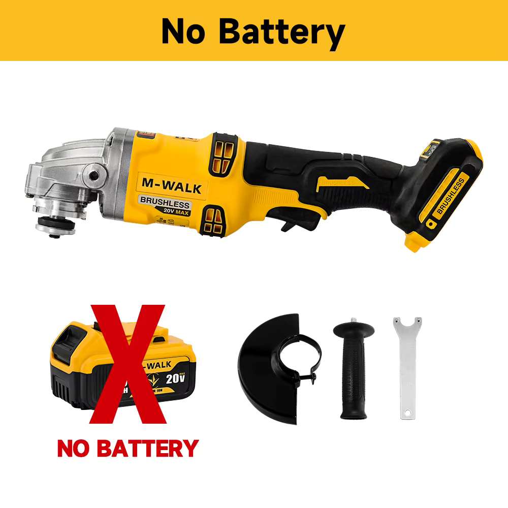 M-WALK Pour Dewalt 20V batterie broche sans brosse sans fil électrique meuleuse d'angle 100/125mm po