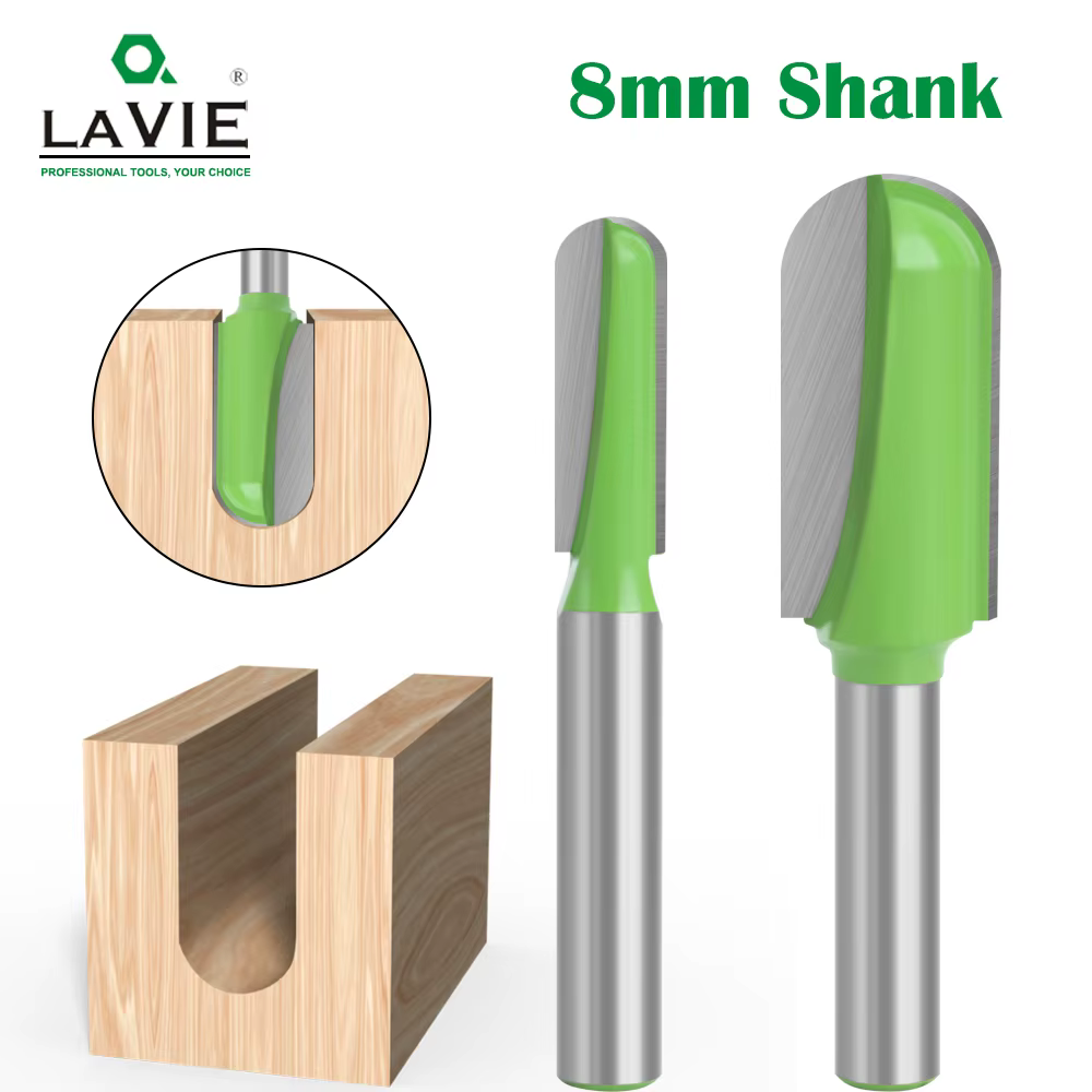 LAVIE 1pc 8mm tige boule nez routeur peu ensemble fraise ronde pour bois CNC rayon noyau boîte carbu