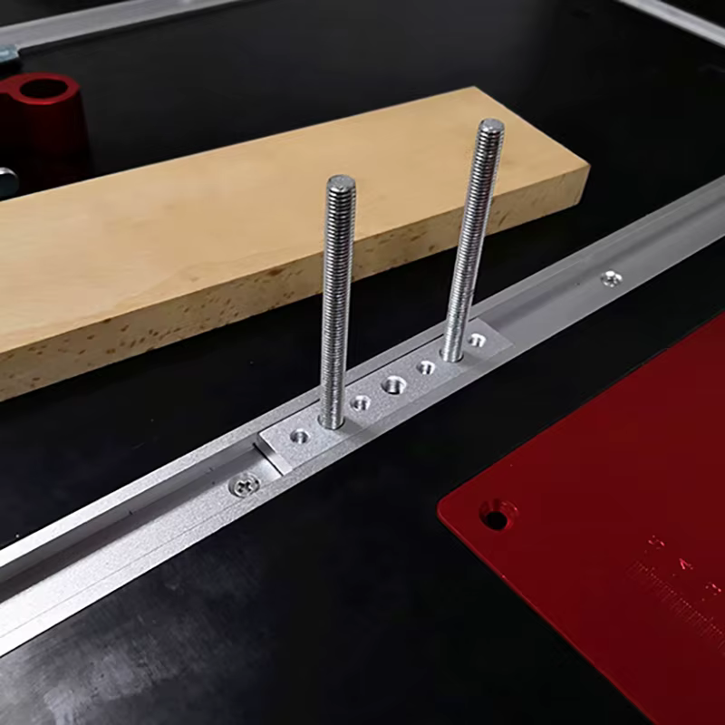 Scie de Table barre d'onglet curseur jauge tige T fente onglet piste M6/M8T vis fixation fente en al