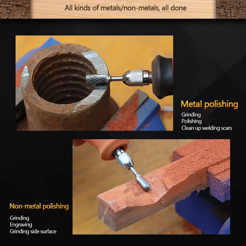 Meuleuse en acier au tungstène, lime rotative en carbure, fraise cylindrique à bout sphérique, meula
