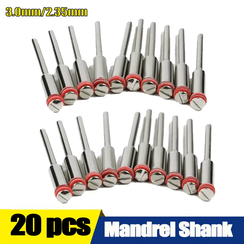 Mandrin à vis en acier avec poignée de 20 pièces/ensemble 2.35/3.0mm, support de coupe pour accessoi