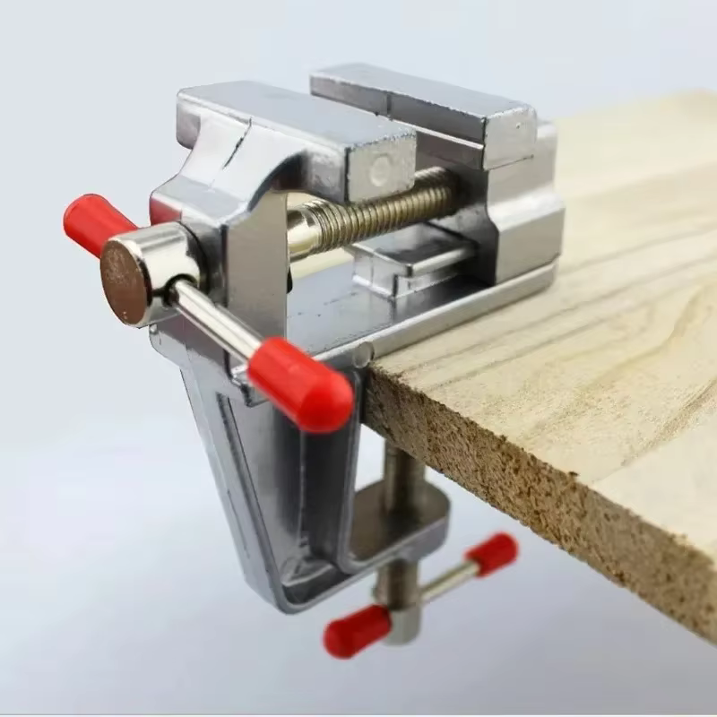 Mini étau de table multifonctionnel en aluminium de 3,5 po – Étau de table à fixation par serrage po