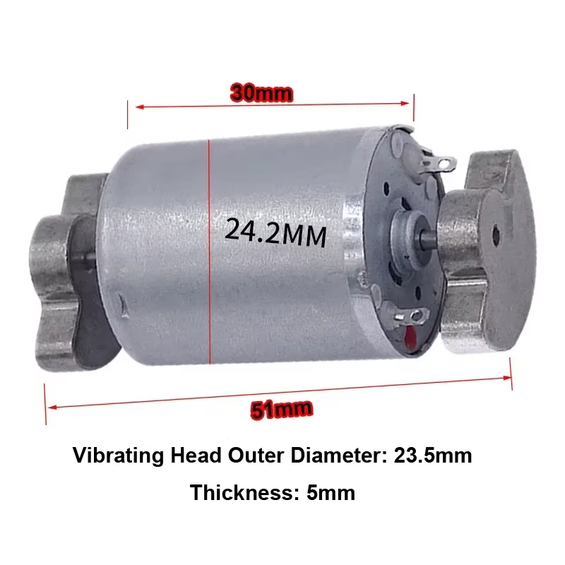 Moteur de Vibration DC 6V 12V 24V 6000 tr/min, Micro moteurs électriques 12 volts 24 V, double tête 