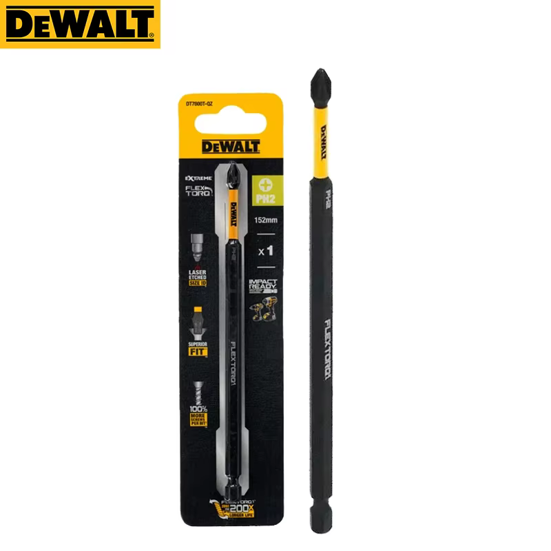 DEWALT DT7800T-QZ PH2 Flex Torq 152mm insérer perceuse électrique pilote magnétique Bit Dewalt acces