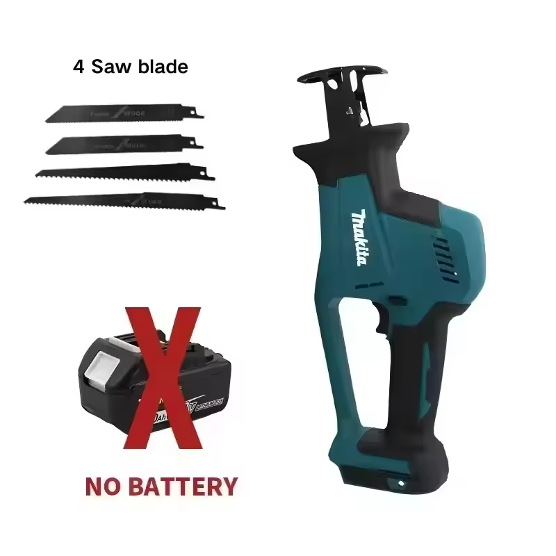 Scie à onglet portative Makita DJR189 18V sans fil, électrique, sans balais, rechargeable, pour bois