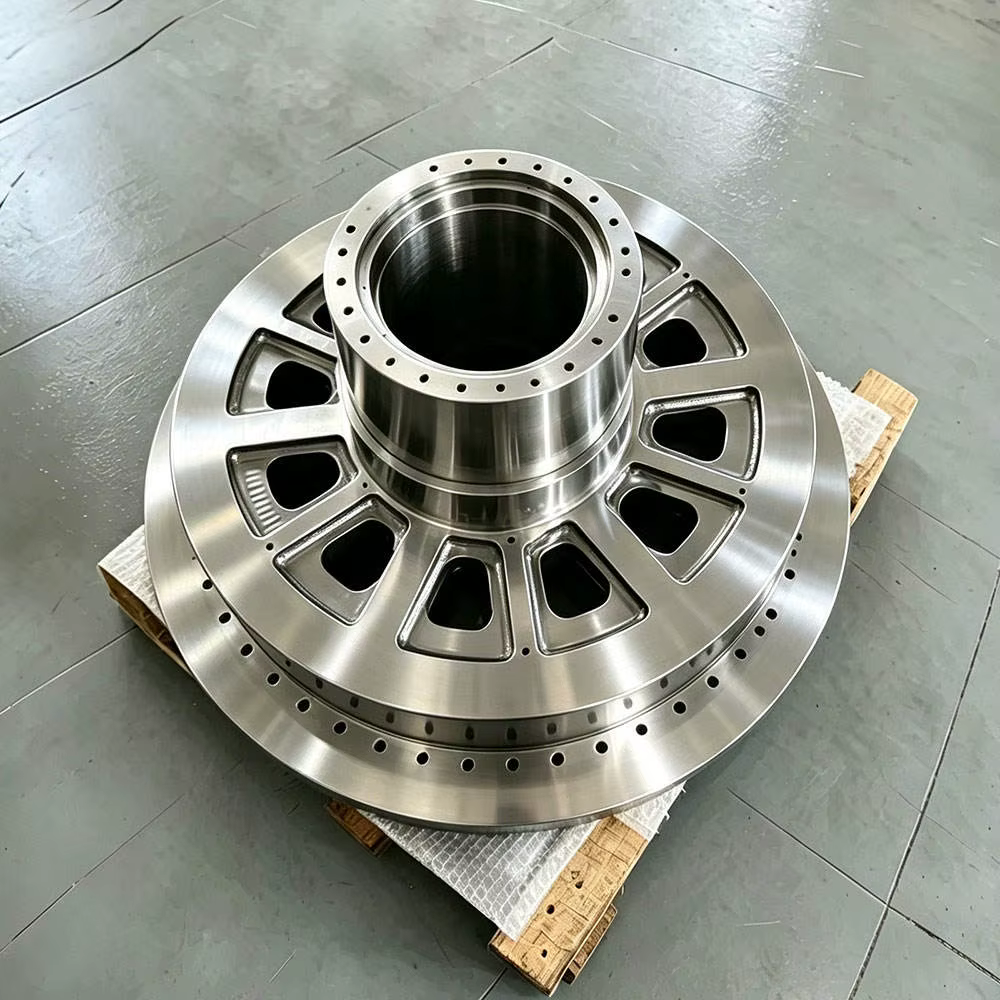 Pièce de rechange pour machine-outil : Arbre central de table rotative usiné CNC sur mesure, équipem