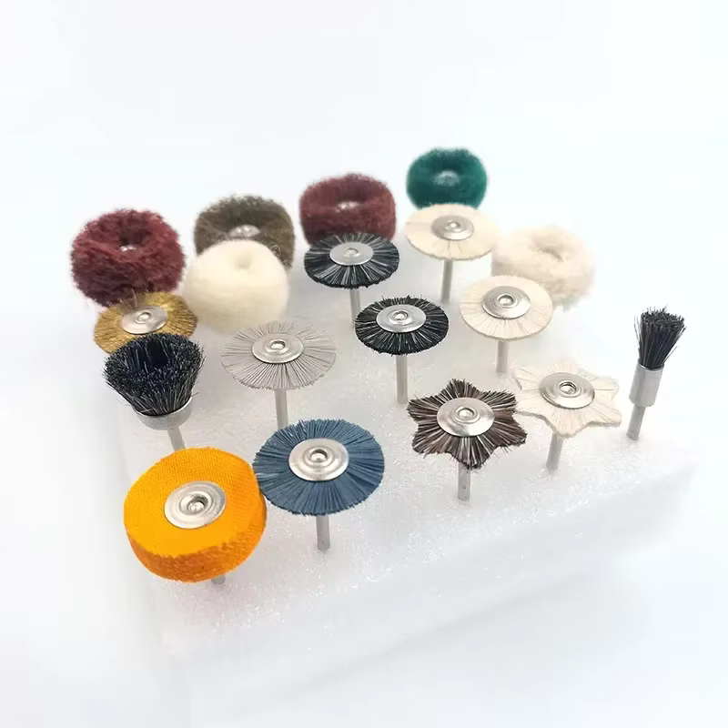 Forets de polissage dentaire, Kits de brosses, forets pour technicien de dentisterie, artificiel de 