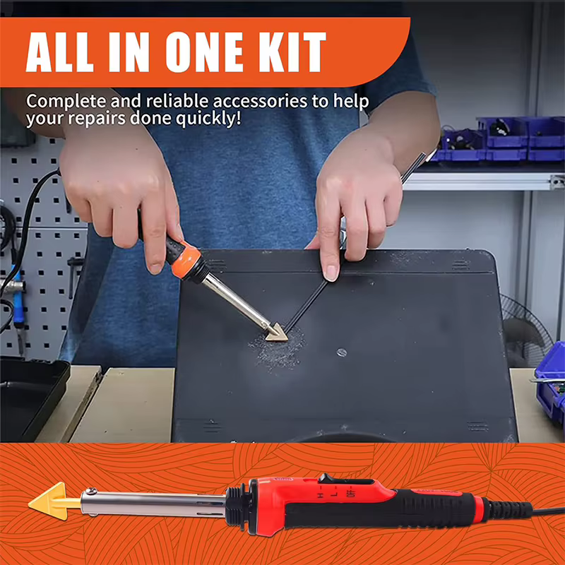 Kit de soudage du plastique 100W 2 en 1, pistolet à souder en plastique pour la réparation de Surfac