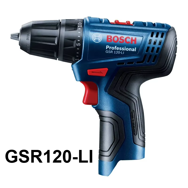 Perceuse sans fil Bosch GSR 120-LI, tournevis électrique rechargeable au lithium 12V, outil électriq