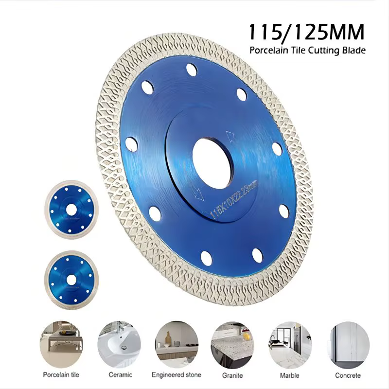 Lame de scie diamantée pour carreaux de porcelaine, céramique, granit, marbre, outils électriques, l
