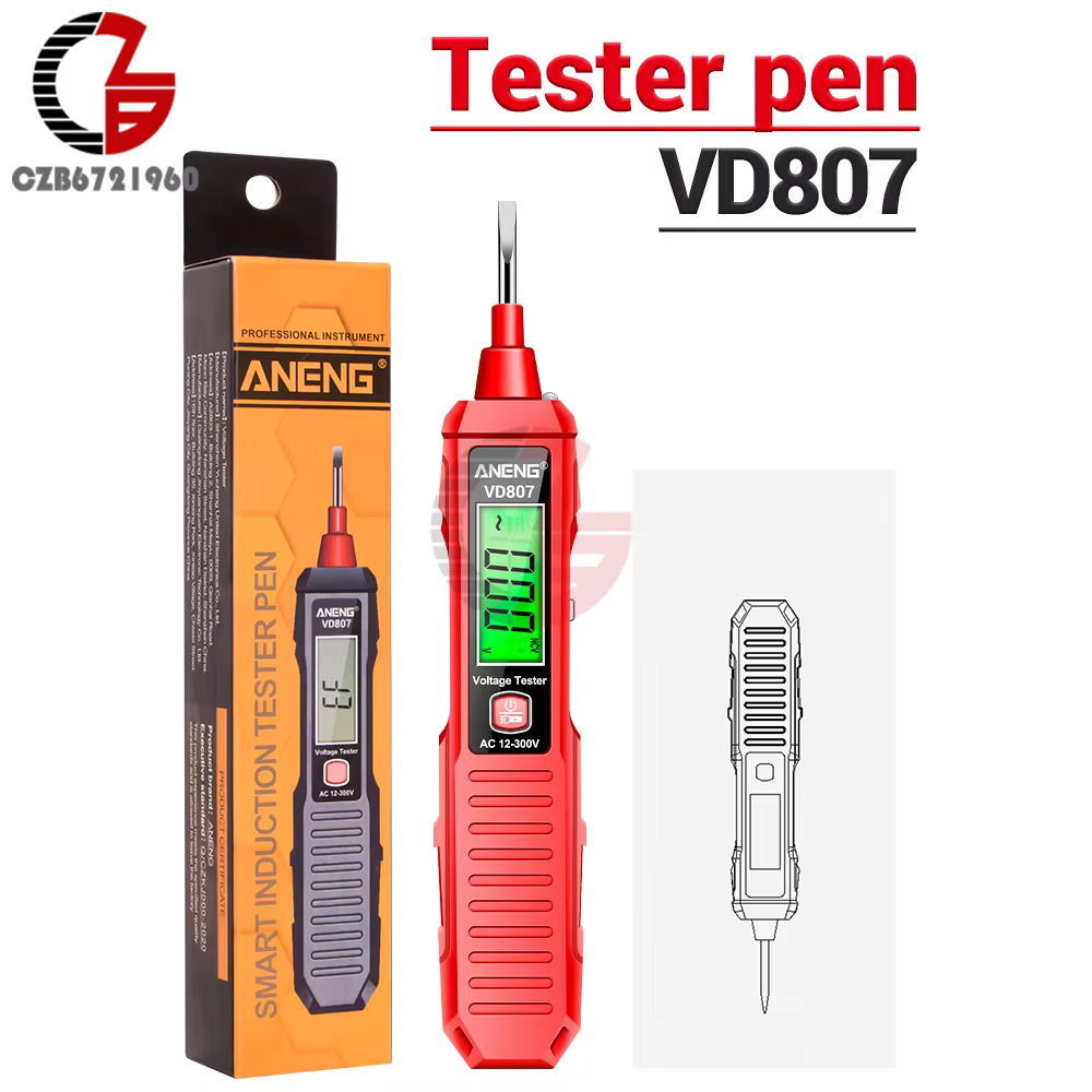 Stylo testeur de tension B20, crayon de Test d'induction électrique AC/DC, alarme sonore, détecteur 