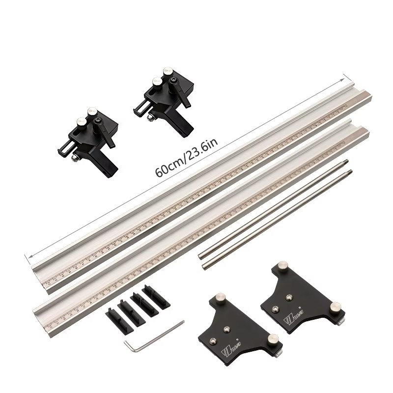 Système de guidage de rail parallèle pour scie circulaire, ensemble de rails en alliage, pour préven