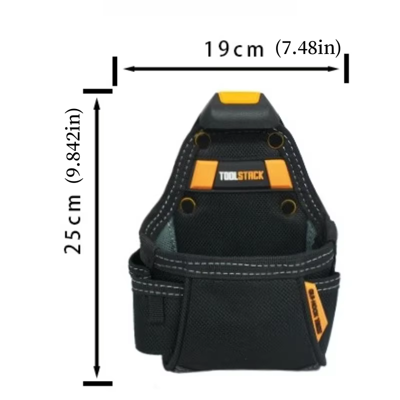 TOOLSTACK Mini Kit d'outils utilitaire, sacoche à outils en tissu Oxford durable, pochette de rangem