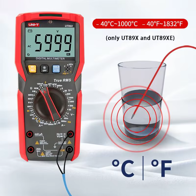 Multimètre UNI-T professionnel UT890C UT890D + UT89X UT89XD UT89XE UT60S UT60BT UT61B + UT61D + UT61