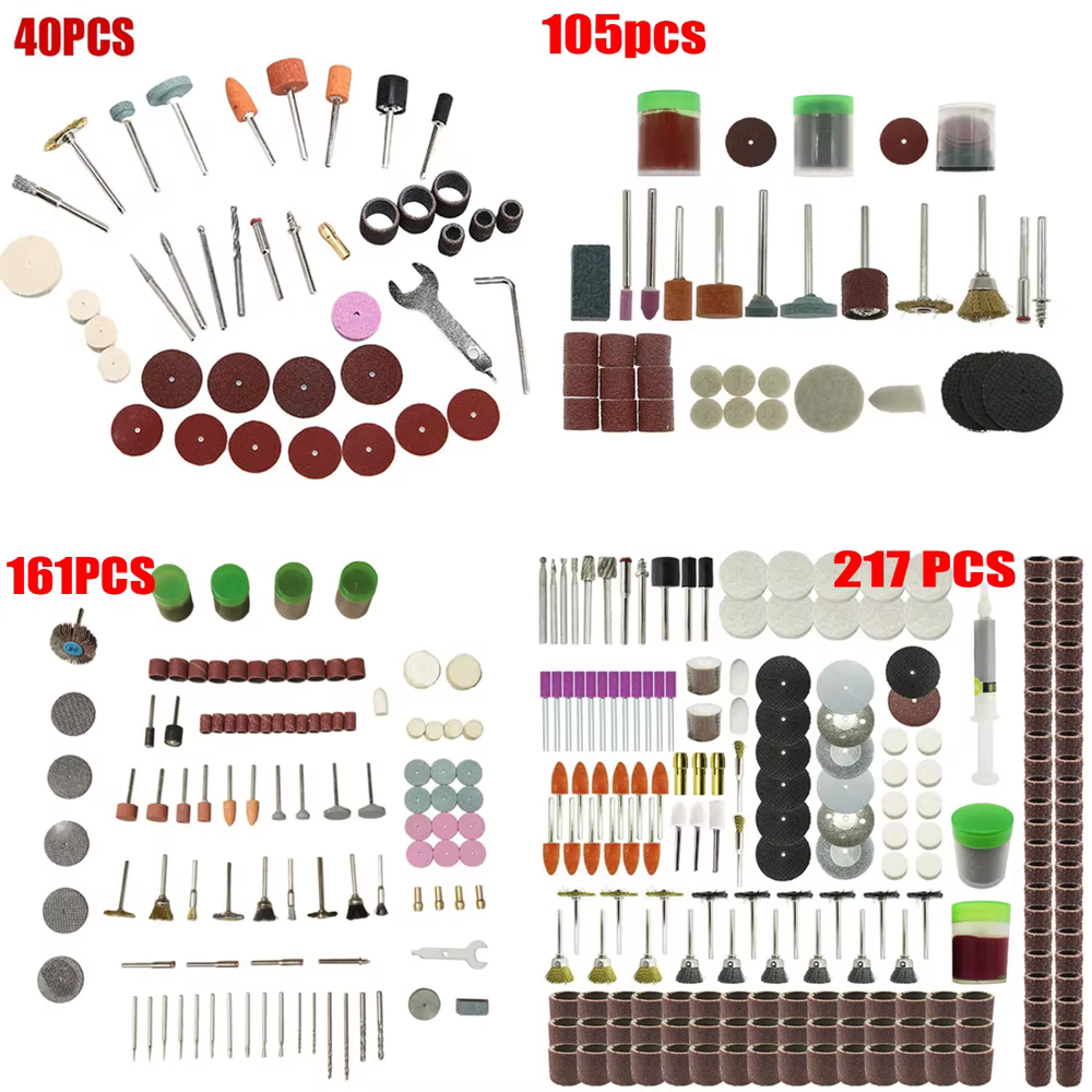 Ensemble d'accessoires pour outils électriques, outils rotatifs, adaptés à la perceuse Dremel, acces