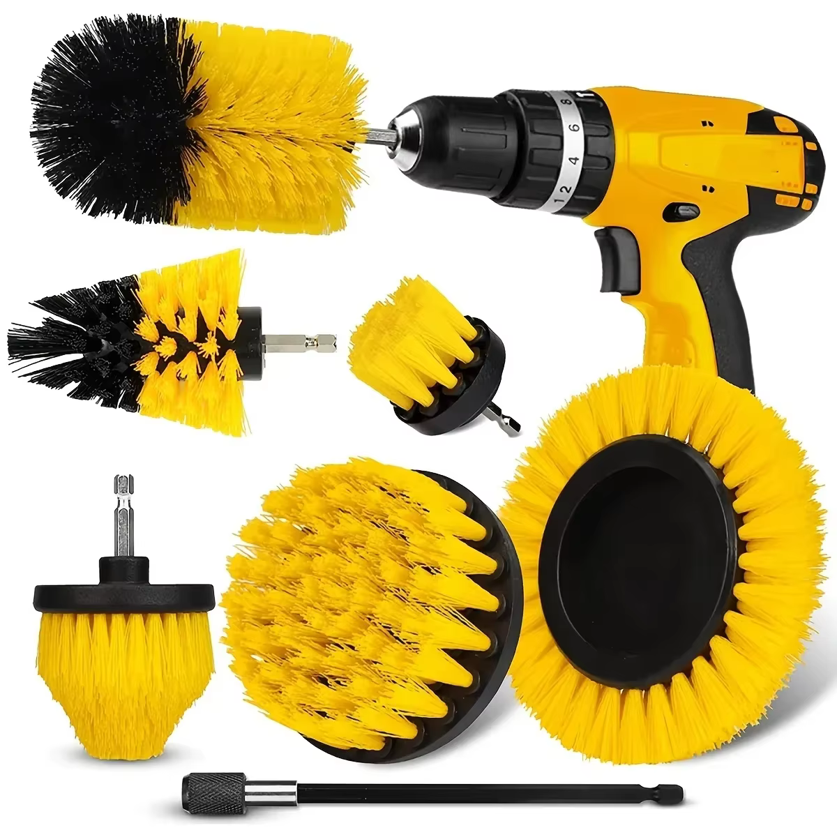 Ensemble d'accessoires de brosse de forage multi-usages, kit d'outils de brosse de livres, perceuse 