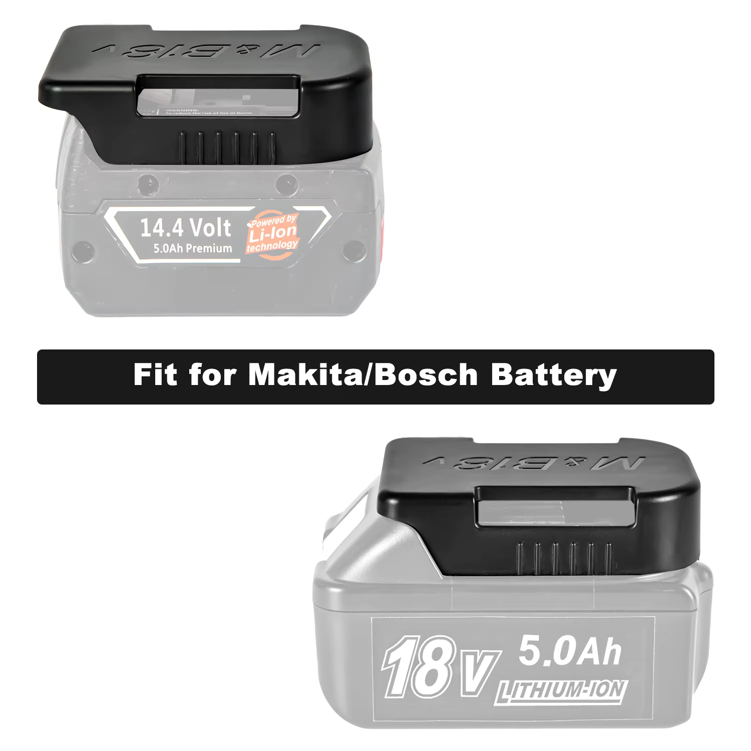Supports de batterie électriques, 5 pièces, support de stockage pour Makita 18V 14.4V, adapté à la b