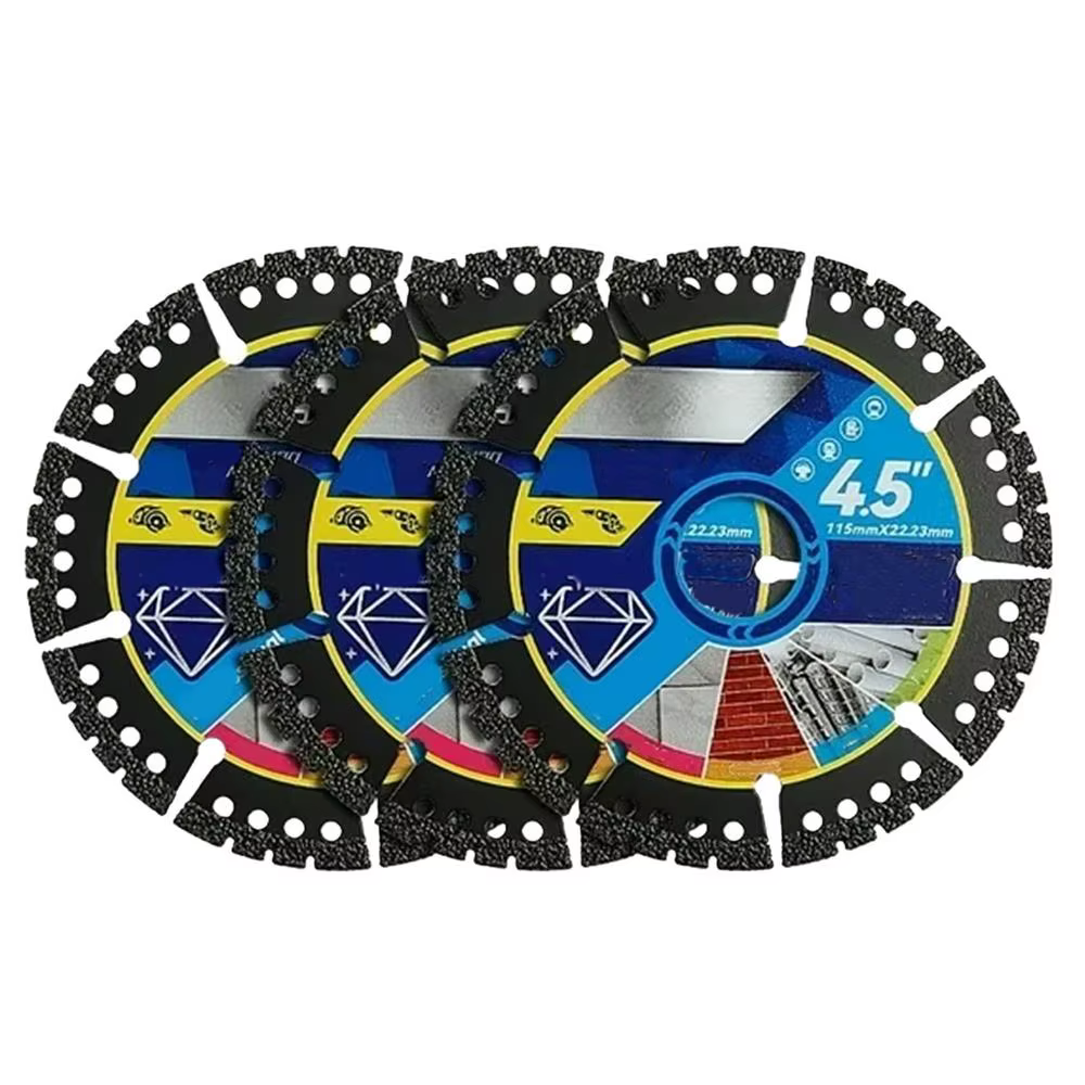 Disque de scie roue 3 pièces 4.5 pouces meuleuse d'angle disque de coupe meule outil carrelage marbr