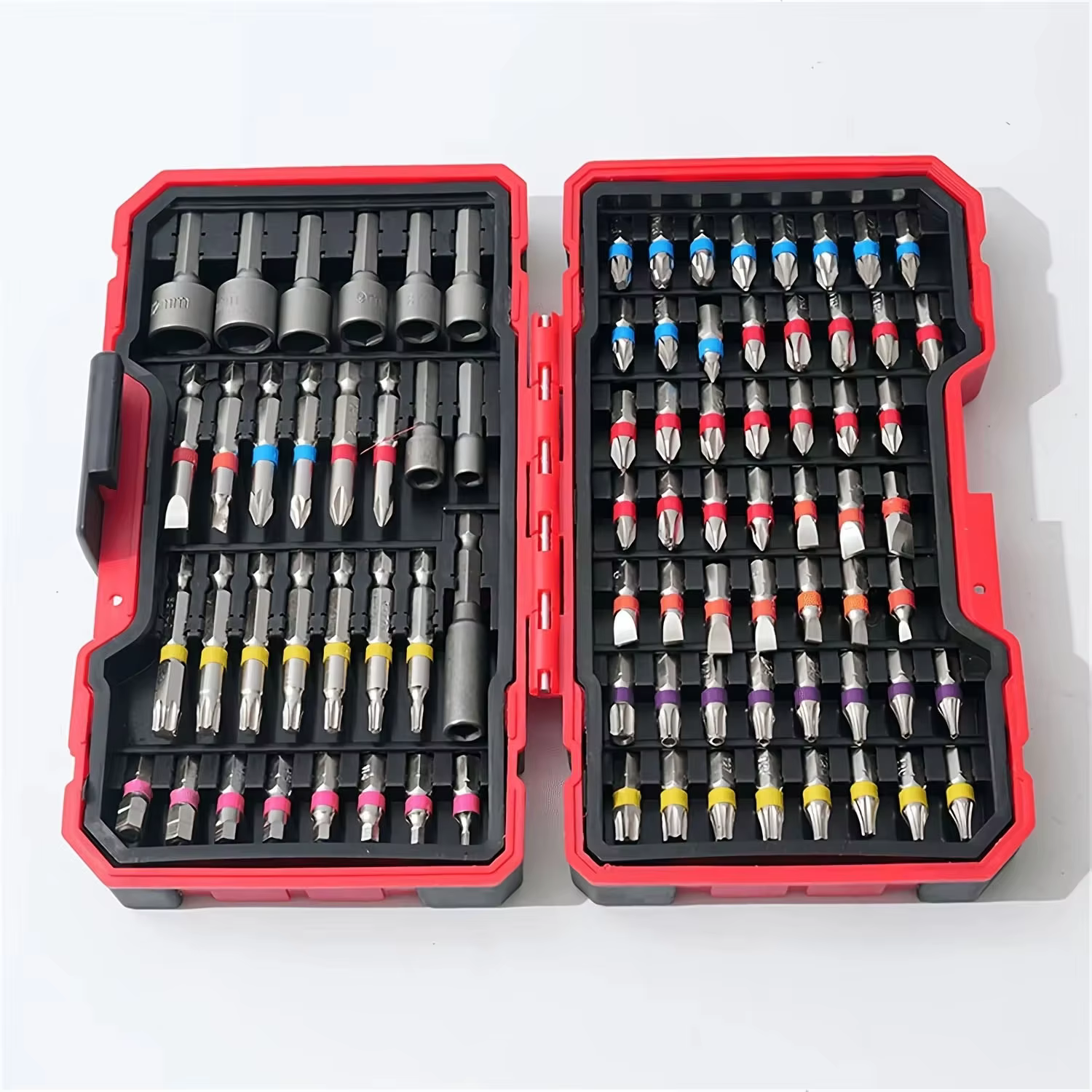 Jeu de 83 embouts de perceuse à percussion multi-usages avec tournevis magnétique antidérapant pour 