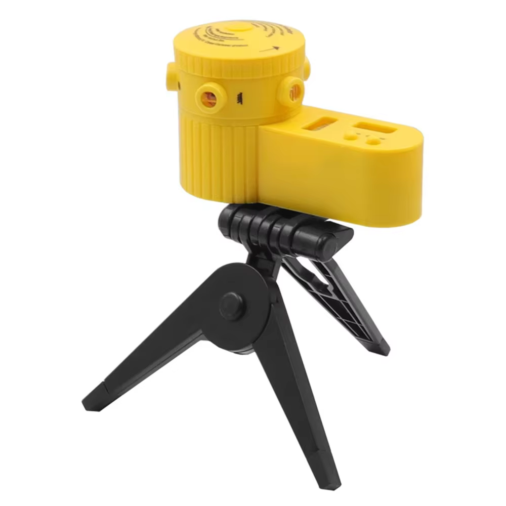 Niveau laser multifonction 4 en 1, règle de mesure laser domestique avec trépied rotatif, outils de 