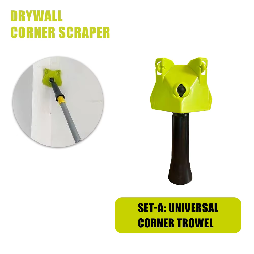 Couteau à mastic d'angle universel, fixable sur perche extensible, outil pour le nettoyage des murs 