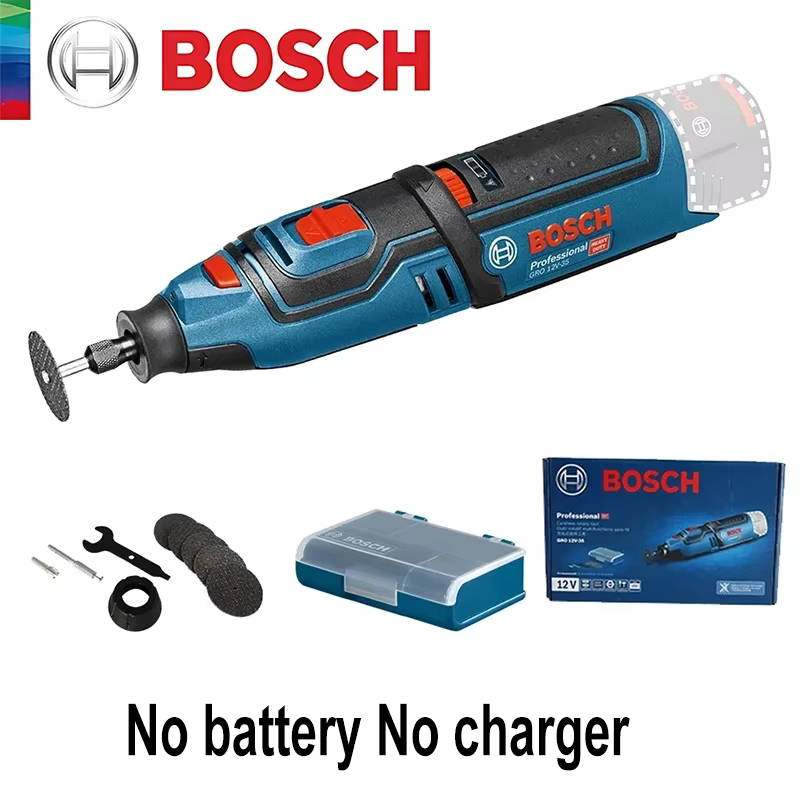 Meuleuse sans fil Bosch GRO 12V-35, outil rotatif électrique multifonction 12V pour gravure, ponçage