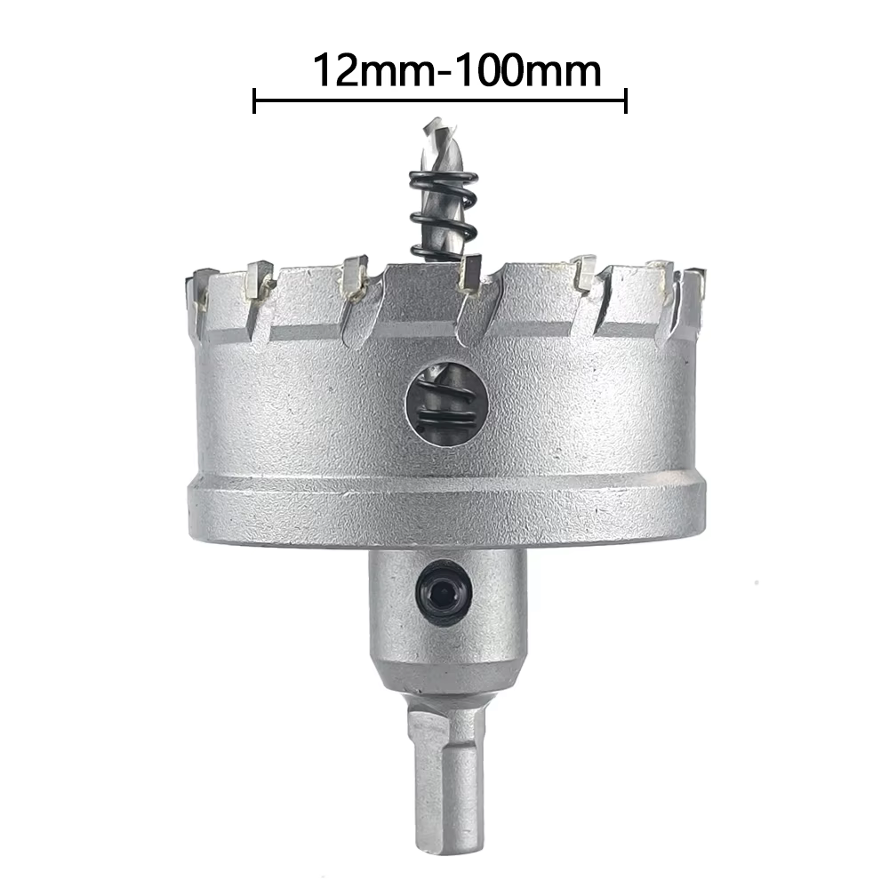 Scie cloche TCT 12-100mm, pointe en carbure de tungstène, outils de coupe, couronne de perçage pour 