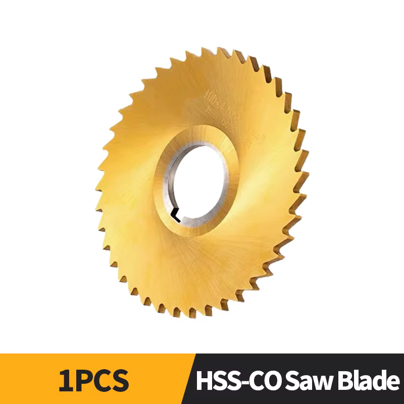 Lame de scie circulaire HSS Co TiN pour usinage CNC, outil de découpe pour acier, diamètre 40-110mm,