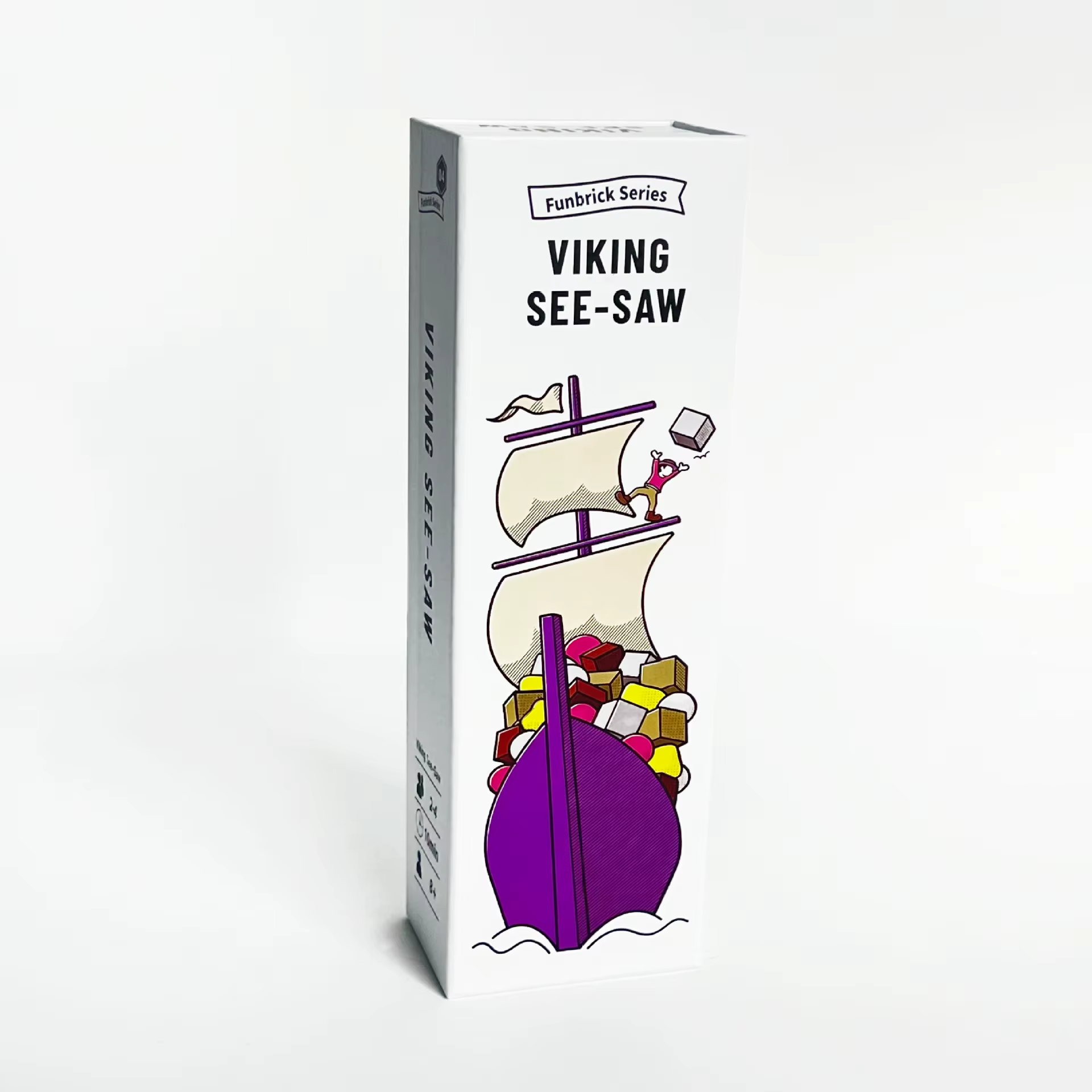 Jeu de société Viking See-Saw – Défi d'équilibre pour les fêtes en famille, jouet stimulant pour dév