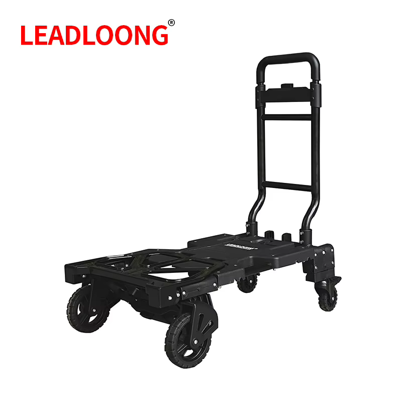 LEADLOONG Chariot à outils portable Chariot à main transformable avec panier pliable Chariot pliable