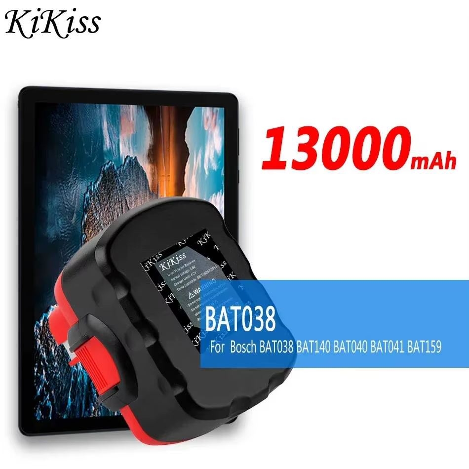Batterie pour outil électrique 13000mAh pour Bosch BAT038 BAT140 BAT040 BAT041 BAT159 2607335275 260