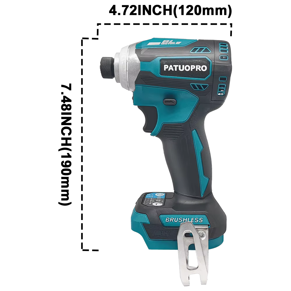 Makita-Visseuse à percussion électrique sans fil, sans balais, aste, hexagonale, sans batterie, 4 vi
