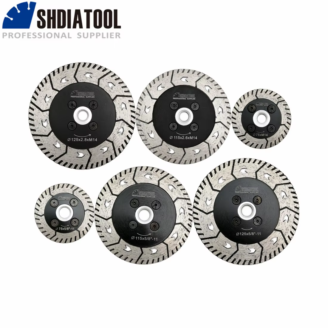 SHDIATOOL coupe-carreaux disque de coupe lame de scie 3 "4.5" 115 ou 5 "125 double coupe meulage aig