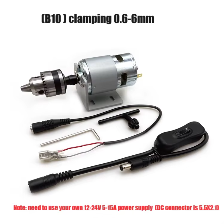 Mini perceuse à colonne avec moteur 775 haute vitesse, coupe, meulage, polissage, injuste, bricolage