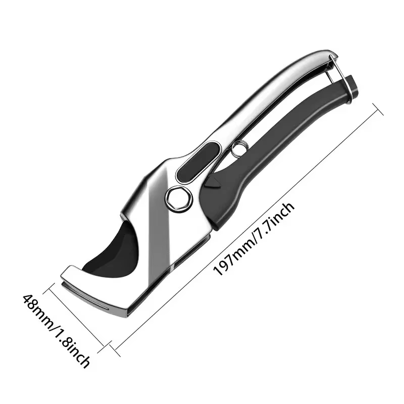 Ciseaux coupe-tuyaux professionnels pour plomberie, adaptés à plusieurs matériaux, y compris PVC, PP