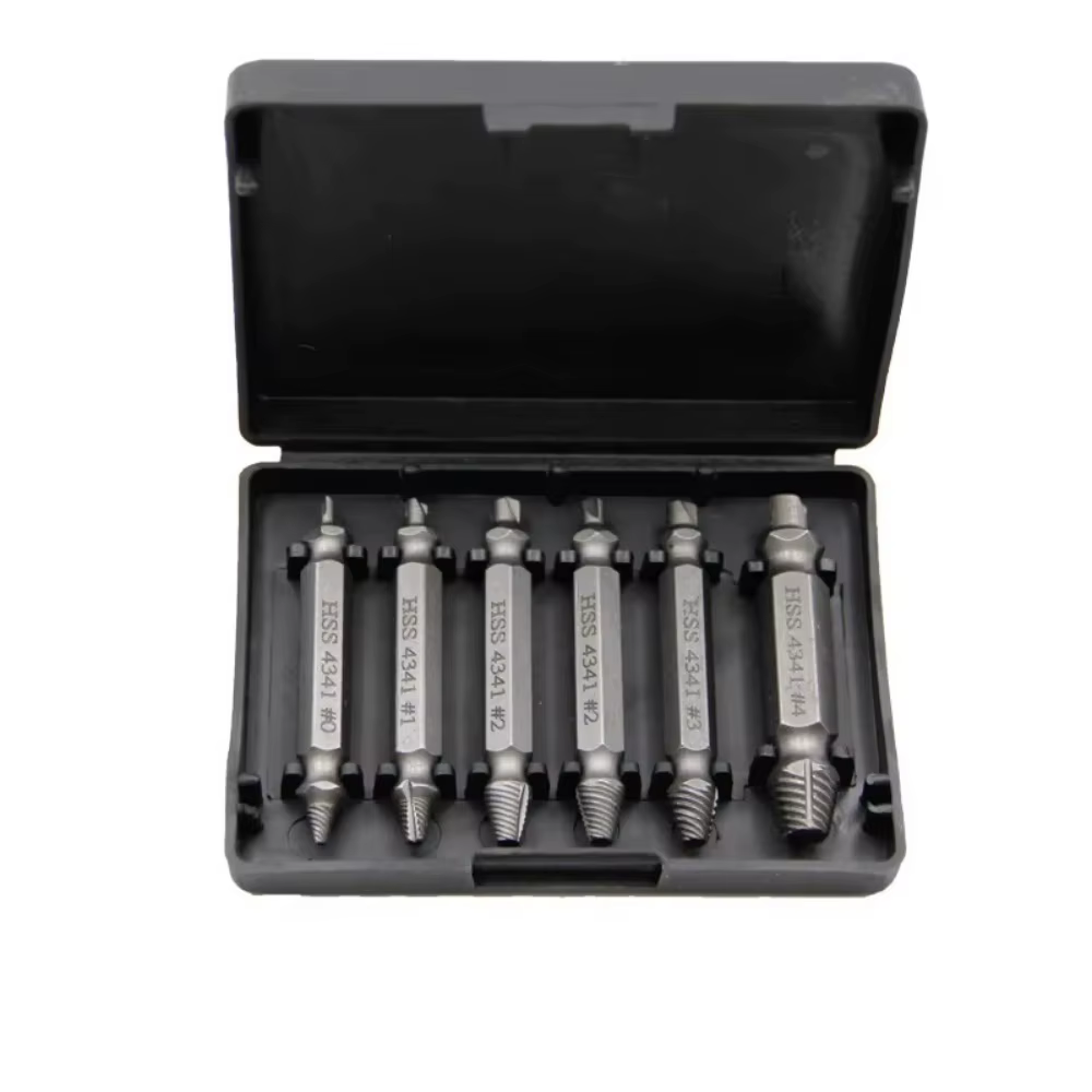 Extracteur de vis endommagées HSS à double tête – Kit de démontage de boulons et goujons – Outil de 