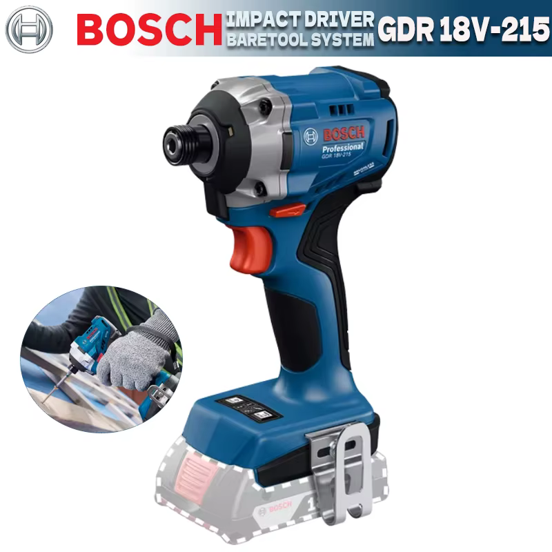 BOSCH GDR 18 V-215 pilote d'impact sans fil professionnel 215 Nm perceuse à percussion sans brosse 1