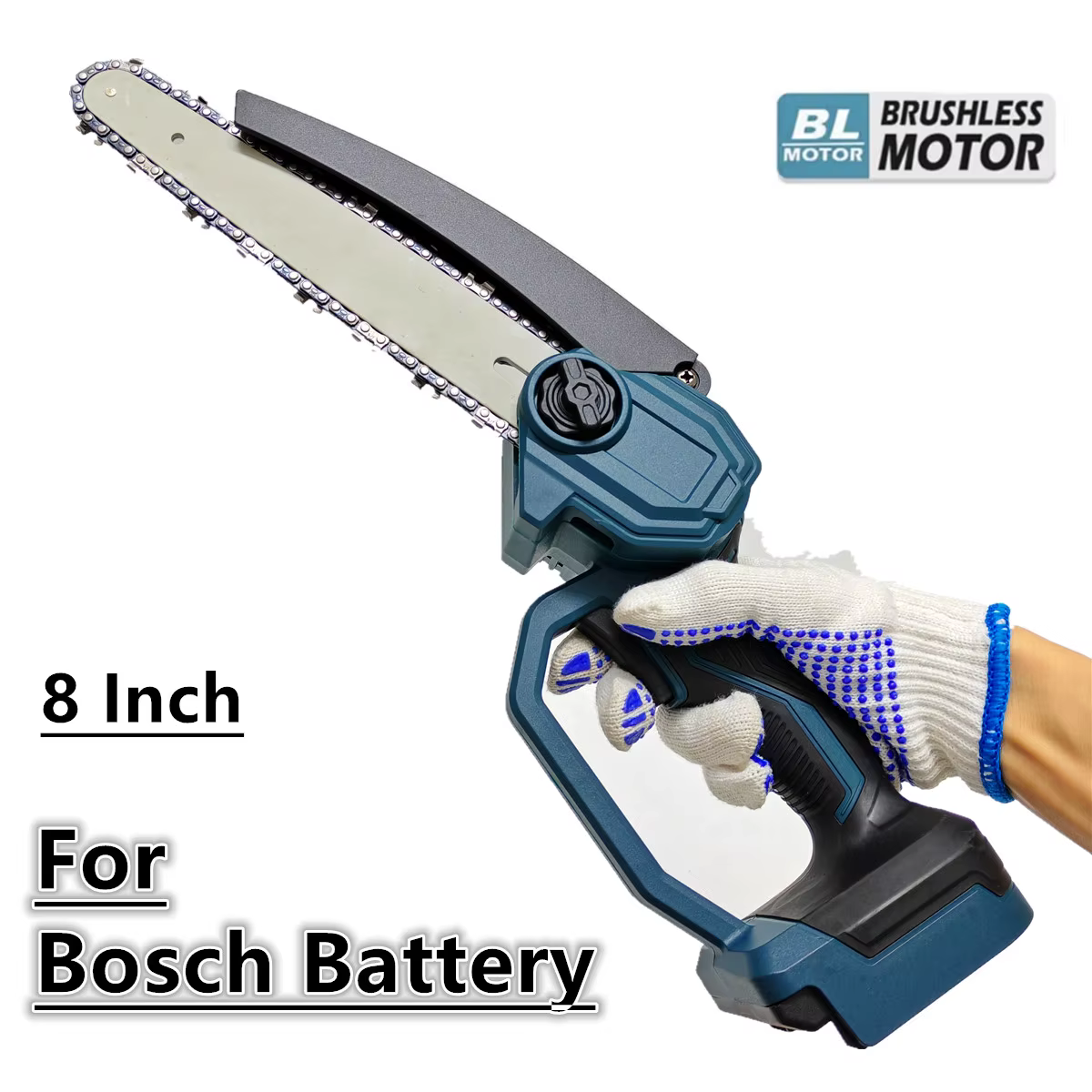 Pour Bosch 18V batterie scie à chaîne sans brosse 8 pouces tronçonneuse électrique taille arbre bois