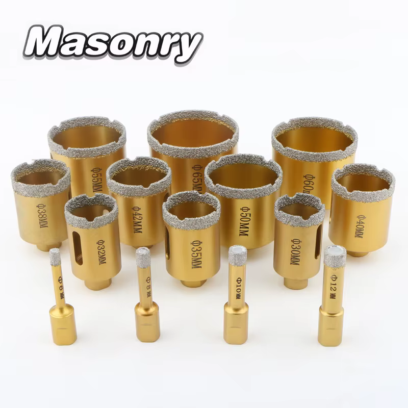 Livraison gratuite disponible Scie cloche pour le perçage de carreaux de marbre, à filetage M10, dia