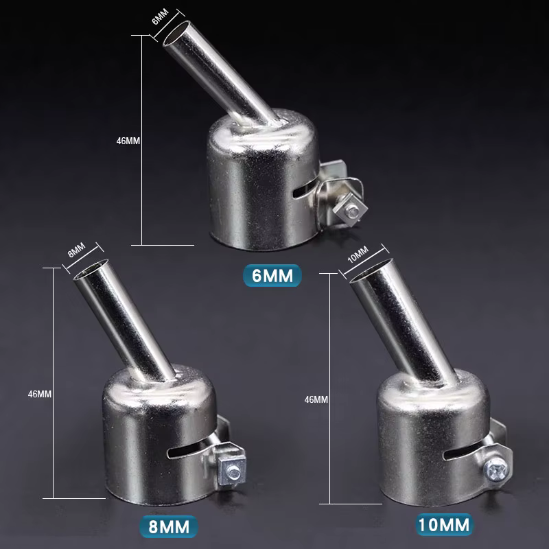 Buse d'air chaud 850, buse de soudage à Angle incurvé de 45 degrés pour Station de retouche à Air ch
