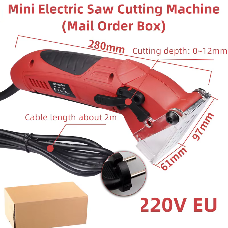 Mini scie circulaire électrique 220V 110V, Mini scie multifonctionnelle, Machine de découpe de carre